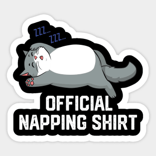 official napping shirt Sticker